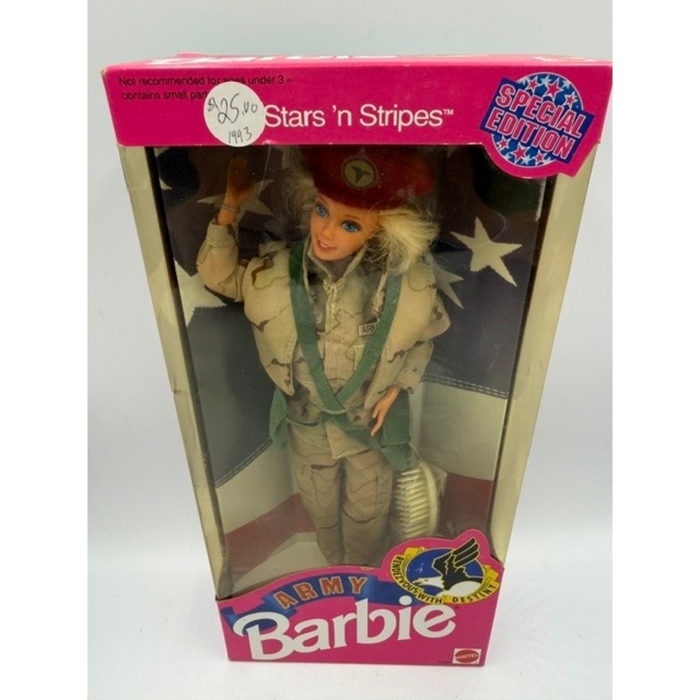 Army Rendezvous With Destiny Special Edition Barbie Doll 1992 Stars N Stripes